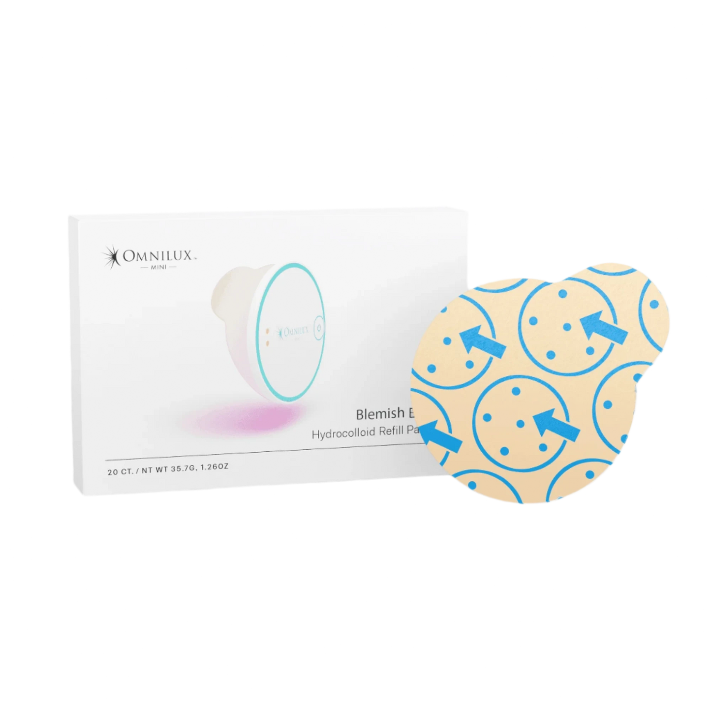 Omnilux Blemish Eraser Hydrocolloid Refill Patches (20 ct)
