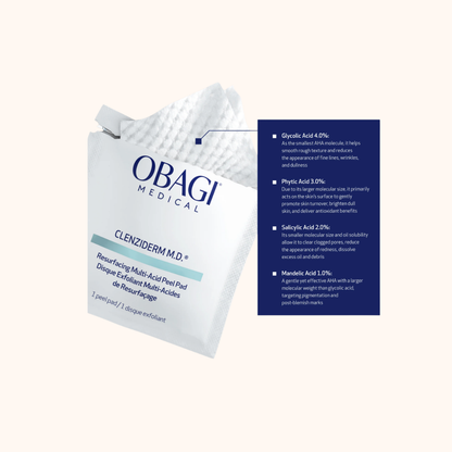 Clenziderm Resurfacing Multi-Acid Peel Pads